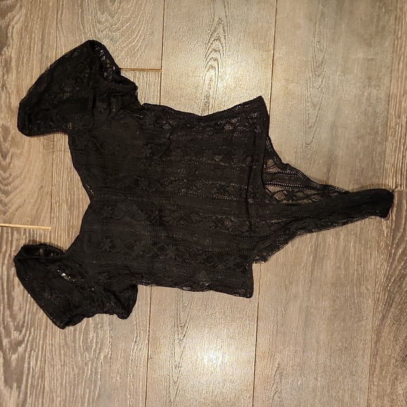 ❤️ HAUTE MONDE LACE THONG BODYSUIT, MEDIUM - Picture 7 of 7